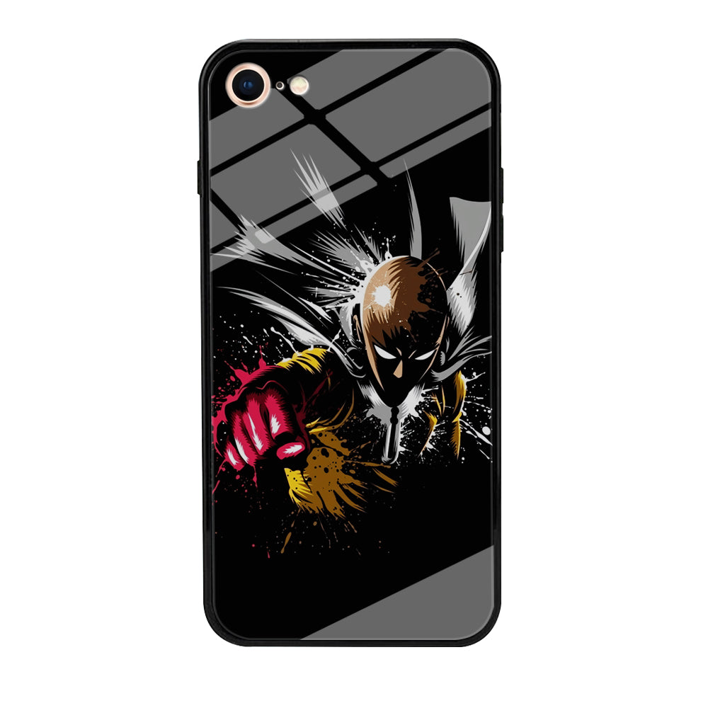 One Punch Man Saitama Painting iPhone SE 2020 Case-Phone Case-Tempered Glass Case-Altracase
