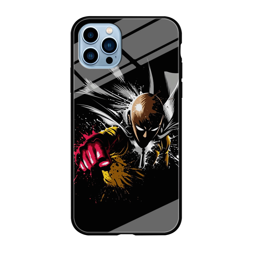 One Punch Man Saitama Painting iPhone 12 Pro Max Case-Phone Case-Tempered Glass Case-Altracase
