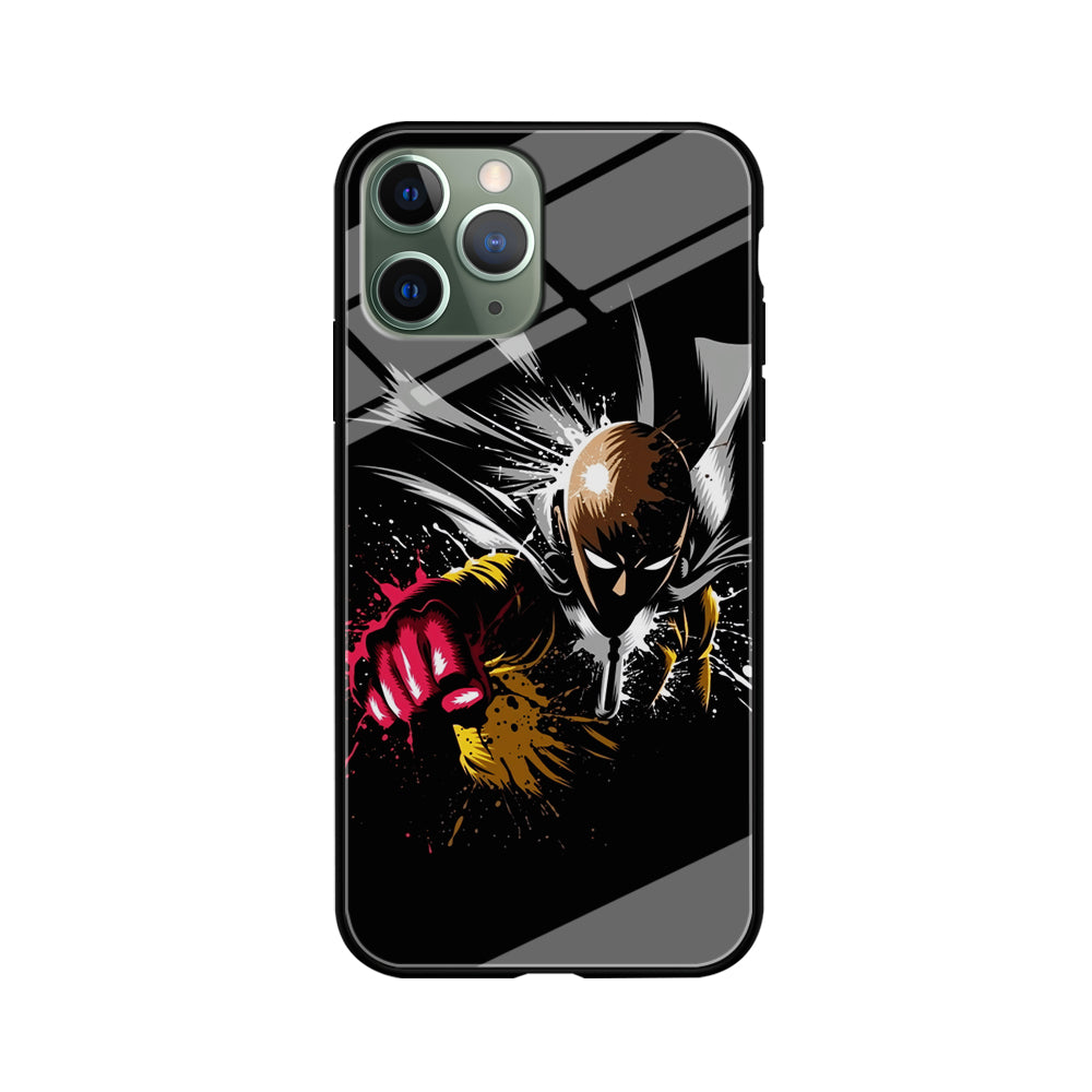 One Punch Man Saitama Painting iPhone 11 Pro Max Case-Phone Case-Tempered Glass Case-Altracase