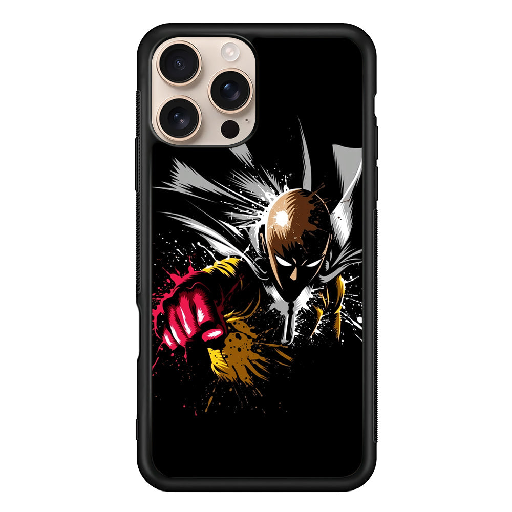 One Punch Man Saitama Painting iPhone 16 Pro Max Case - Altracase