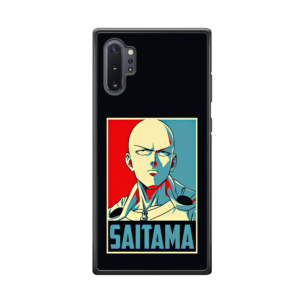One Punch Man Saitama Poster Samsung Galaxy Note 10 Plus Case-Phone Case-Rubber Black (2D Case)-Altracase