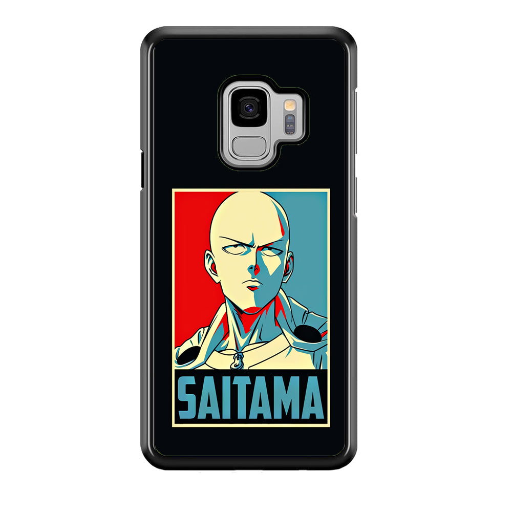 One Punch Man Saitama Poster Samsung Galaxy S9 Case-Phone Case-Rubber Black (2D Case)-Altracase