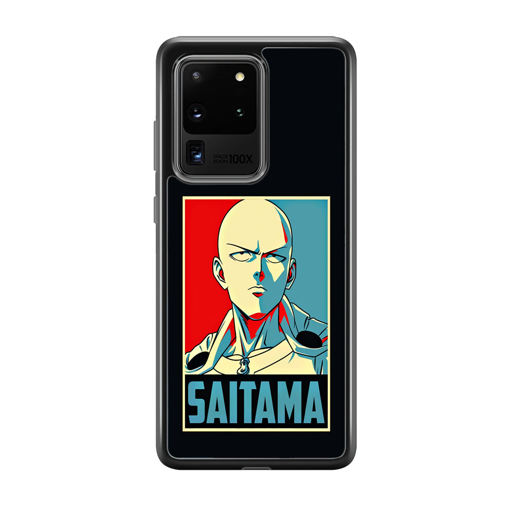 One Punch Man Saitama Poster Samsung Galaxy S20 Ultra Case-Phone Case-Tempered Glass Case-Altracase