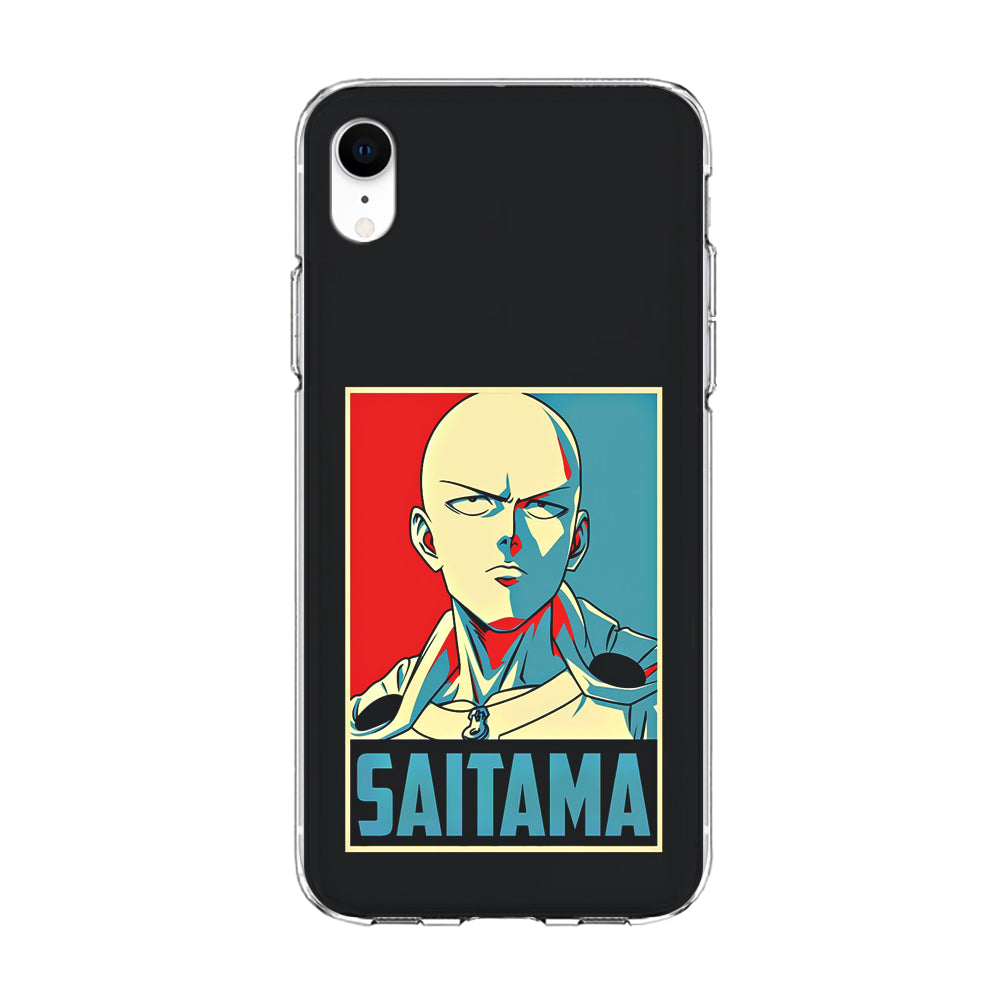 One Punch Man Saitama Poster iPhone XR Case-Phone Case-Clear Soft Case-Altracase