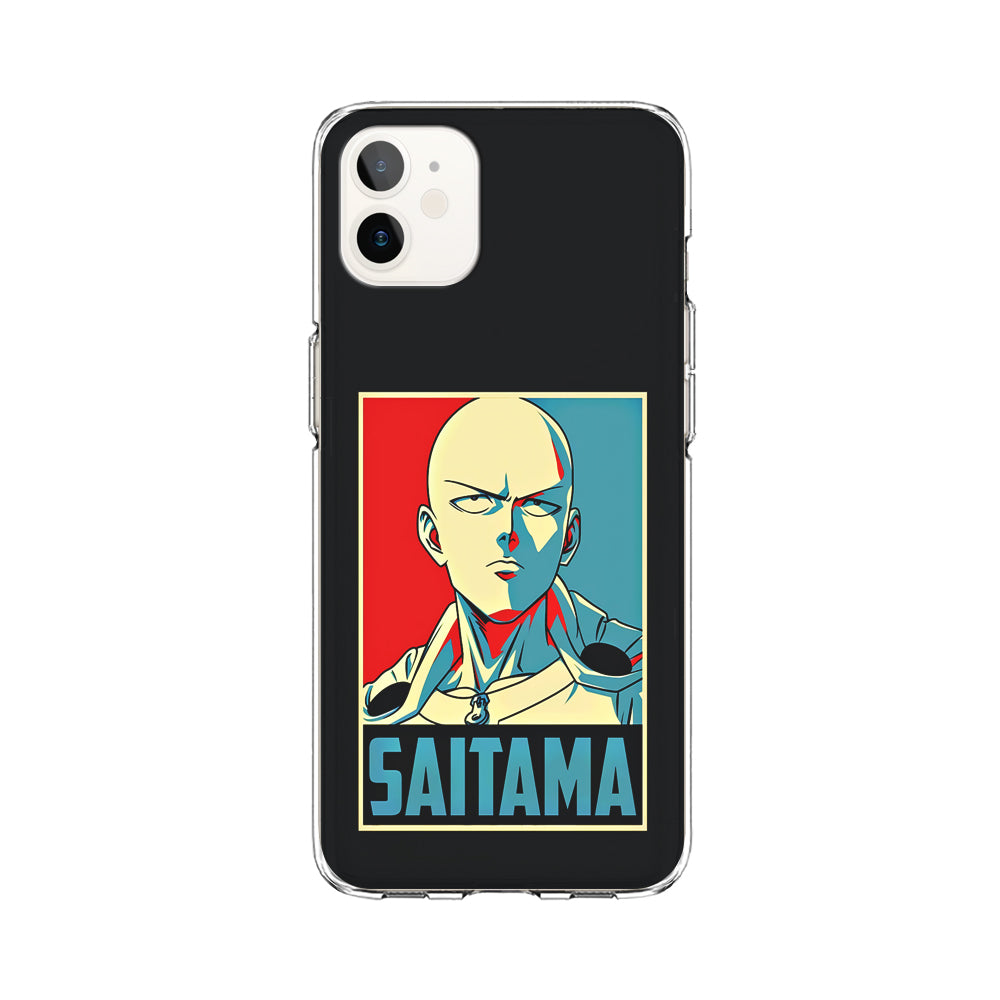 One Punch Man Saitama Poster iPhone 11 Case-Phone Case-Clear Soft Case-Altracase