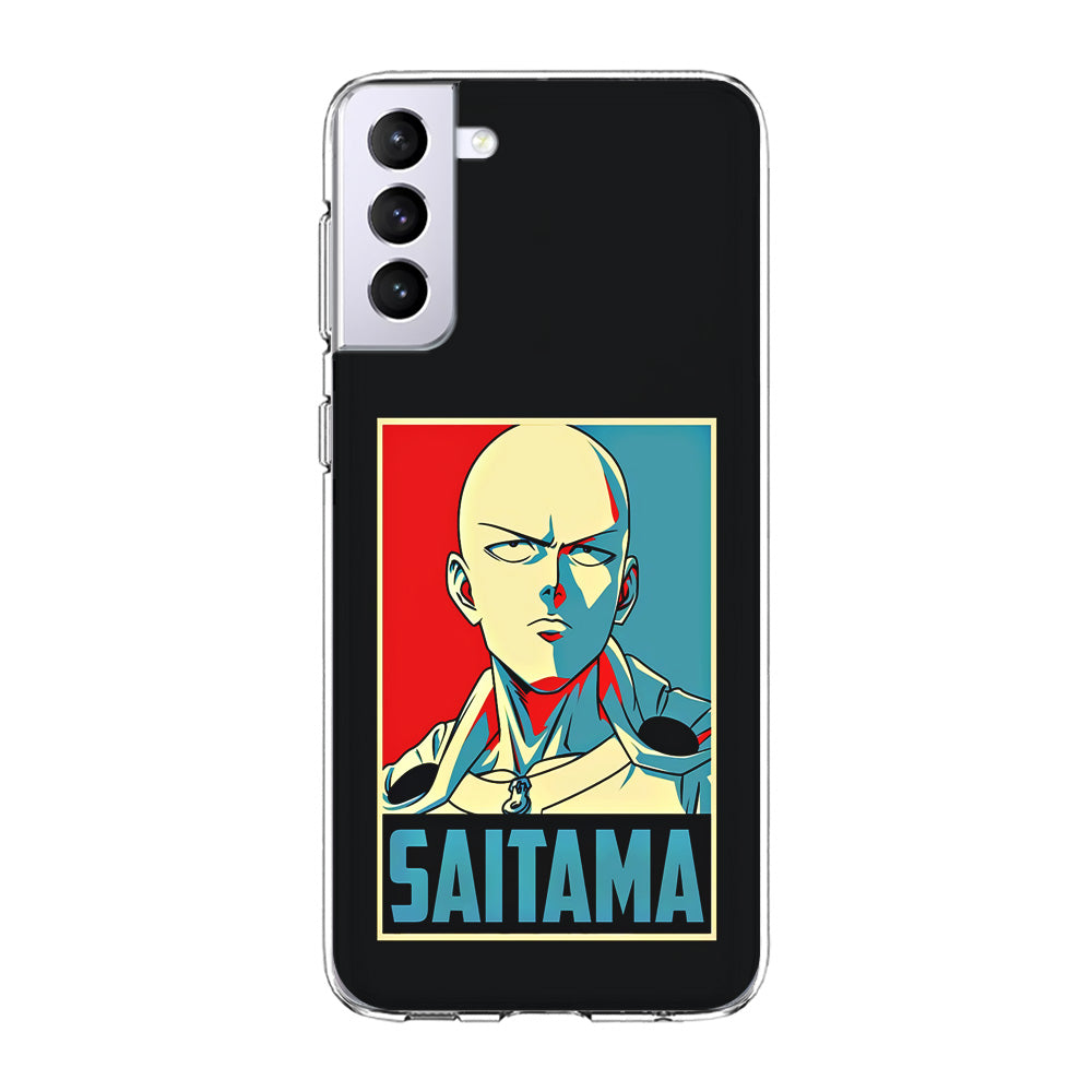 One Punch Man Saitama Poster Samsung Galaxy S24 Plus Case-Phone Case-Clear Soft Case-Altracase