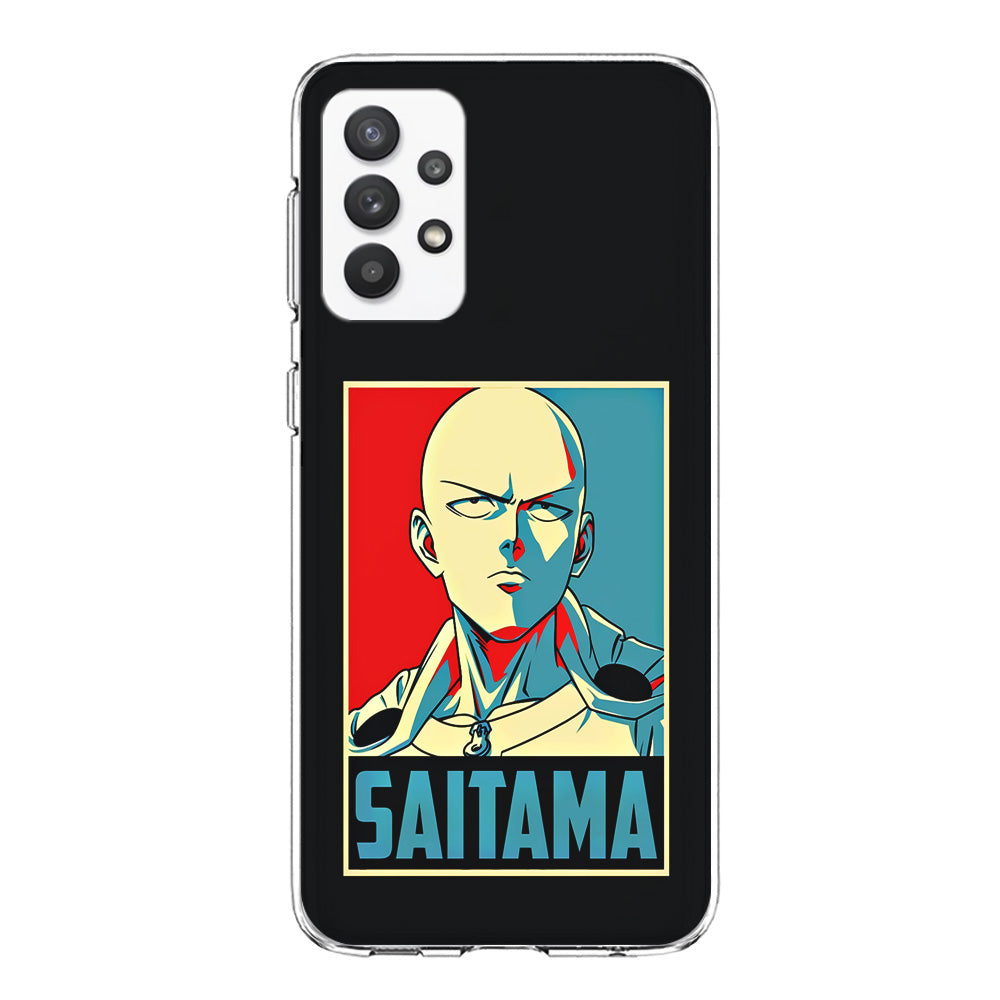One Punch Man Saitama Poster Samsung Galaxy A32 Case-Phone Case-Clear Soft Case-Altracase