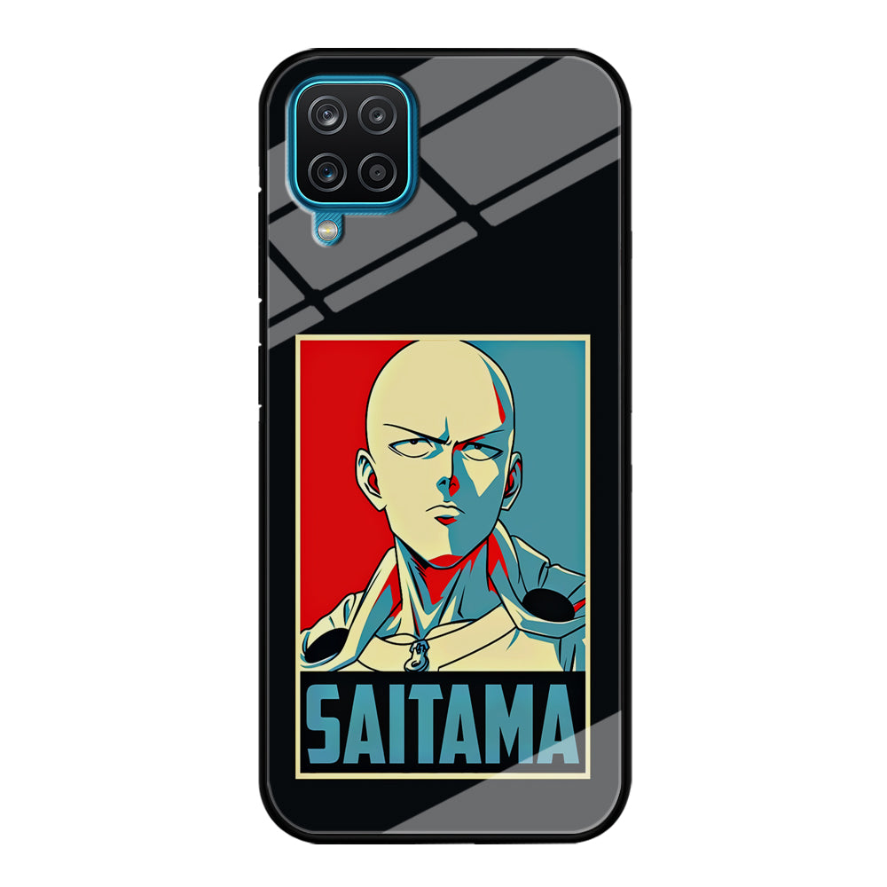 One Punch Man Saitama Poster Samsung Galaxy A12 Case-Phone Case-Tempered Glass Case-Altracase