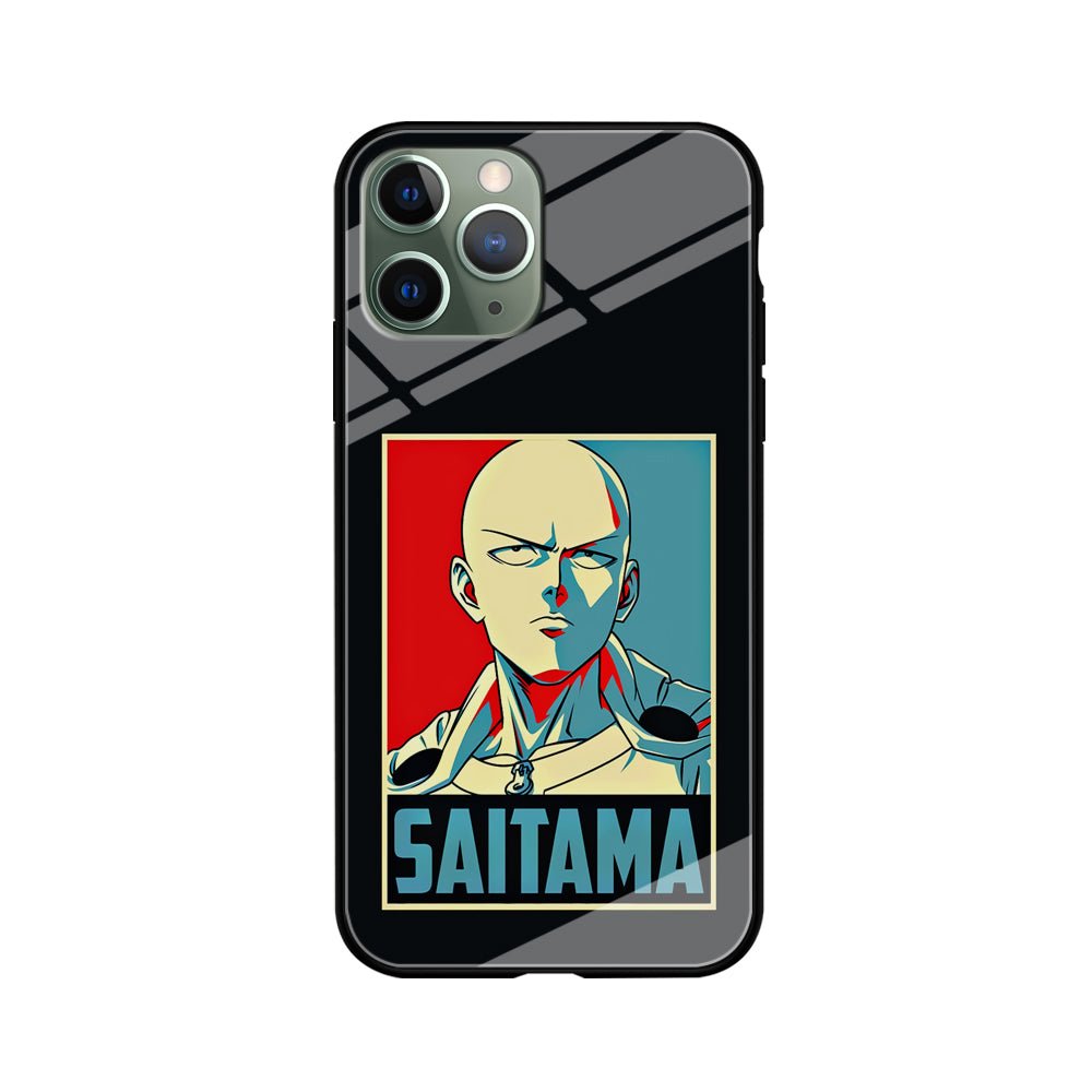 One Punch Man Saitama Poster iPhone 11 Pro Case-Phone Case-Tempered Glass Case-Altracase