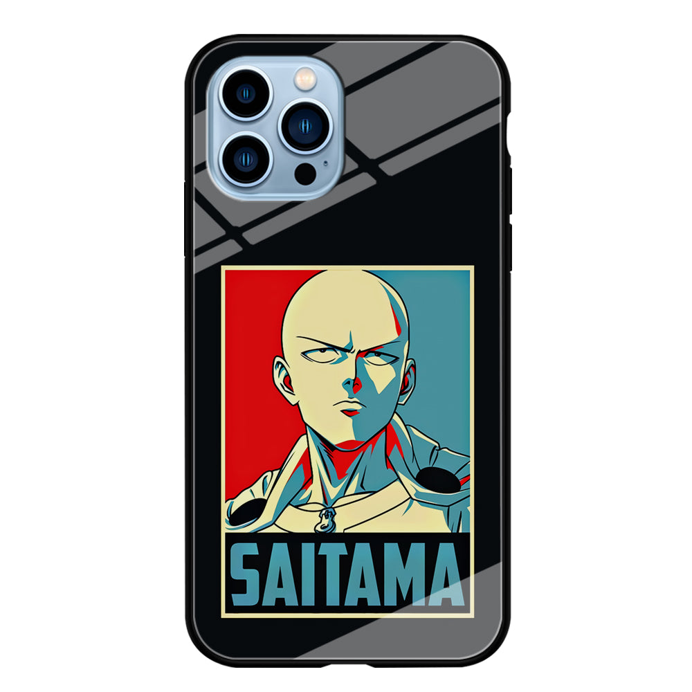 One Punch Man Saitama Poster iPhone 15 Pro Max Case-Phone Case-Tempered Glass Case-Altracase