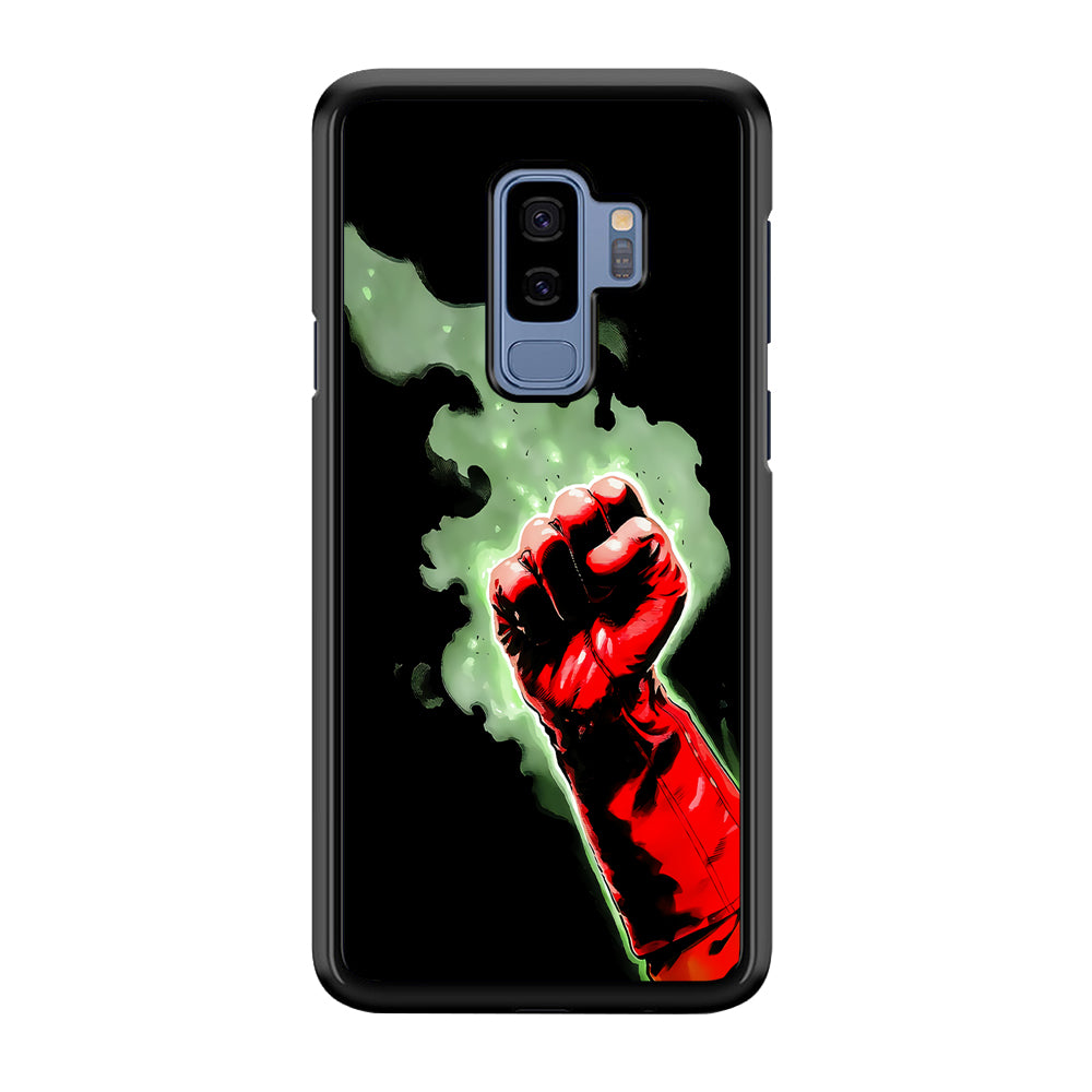 One Punch Man Saitama Punch Samsung Galaxy S9 Plus Case-Phone Case-Rubber Black (2D Case)-Altracase