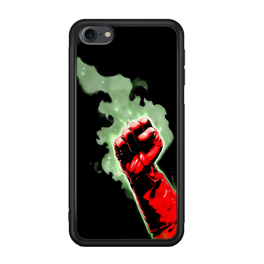 One Punch Man Saitama Punch iPod Touch 6 Case-Phone Case-Rubber White (2D Case)-Altracase