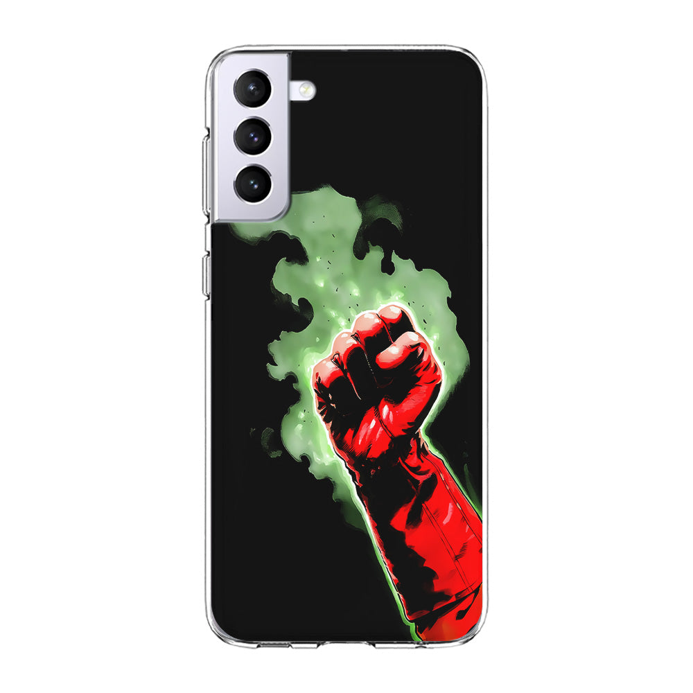 One Punch Man Saitama Punch Samsung Galaxy S23 Case-Phone Case-Clear Soft Case-Altracase
