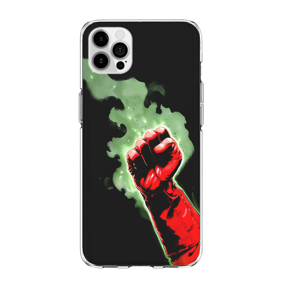 One Punch Man Saitama Punch iPhone 15 Pro Max Case-Phone Case-Clear Soft Case-Altracase