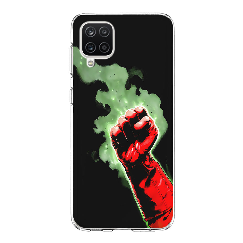 One Punch Man Saitama Punch Samsung Galaxy A12 Case-Phone Case-Clear Soft Case-Altracase