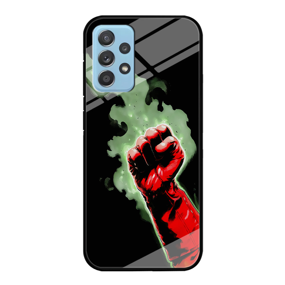 One Punch Man Saitama Punch Samsung Galaxy A72 Case-Phone Case-Tempered Glass Case-Altracase