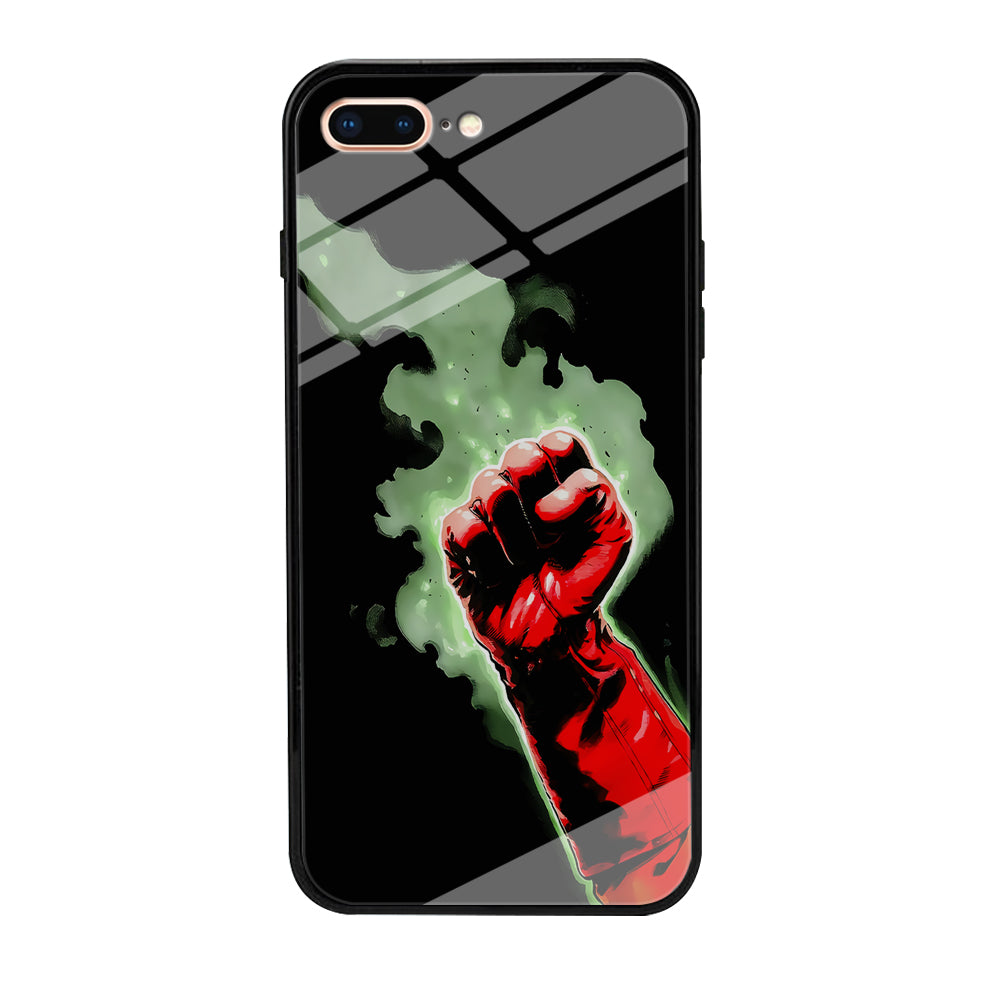One Punch Man Saitama Punch iPhone 8 Plus Case-Phone Case-Tempered Glass Case-Altracase