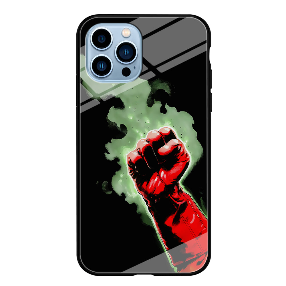One Punch Man Saitama Punch iPhone 15 Pro Max Case-Phone Case-Tempered Glass Case-Altracase