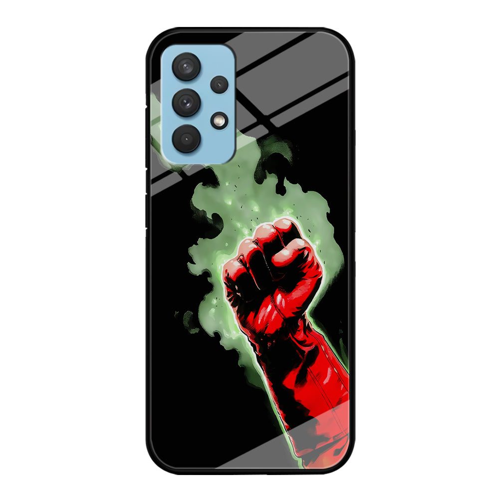 One Punch Man Saitama Punch Samsung Galaxy A32 Case-Phone Case-Tempered Glass Case-Altracase