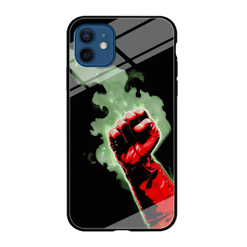 One Punch Man Saitama Punch iPhone 12 Mini Case-Phone Case-Tempered Glass Case-Altracase
