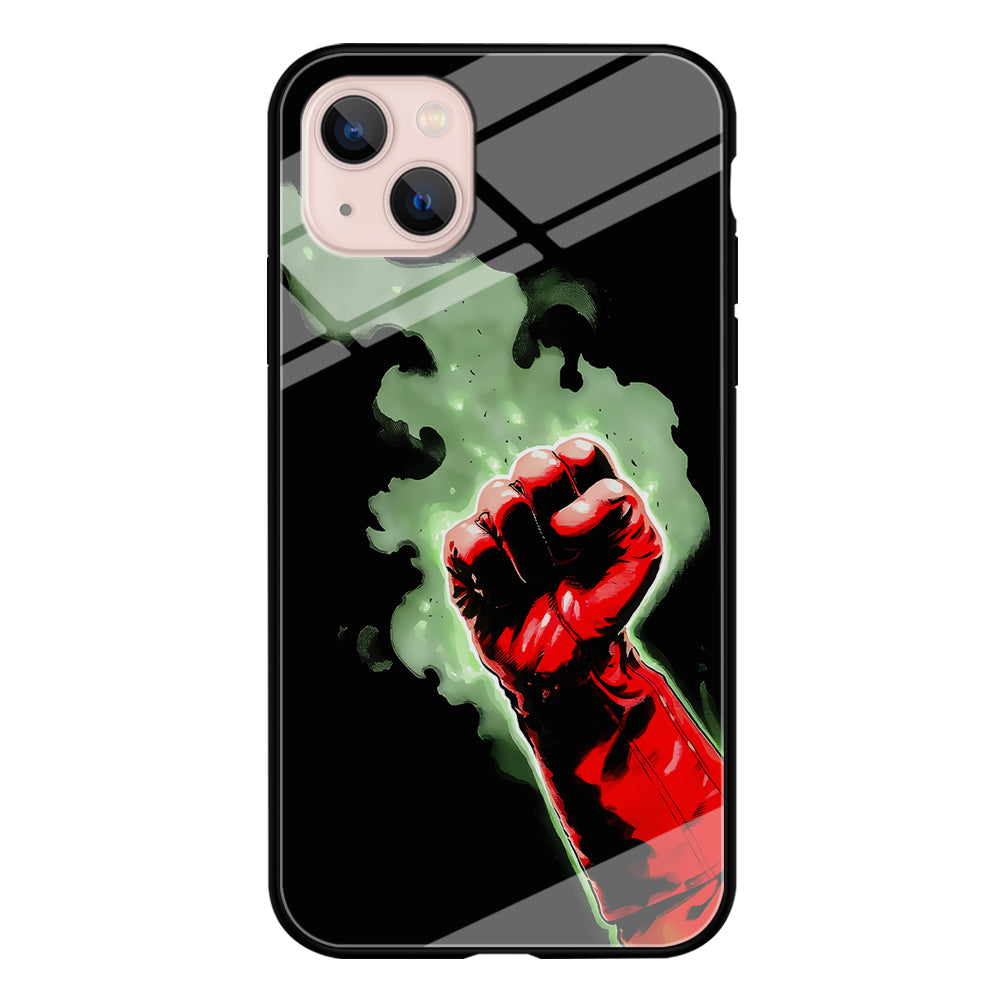 One Punch Man Saitama Punch iPhone 13 Mini Case-Phone Case-Tempered Glass Case-Altracase