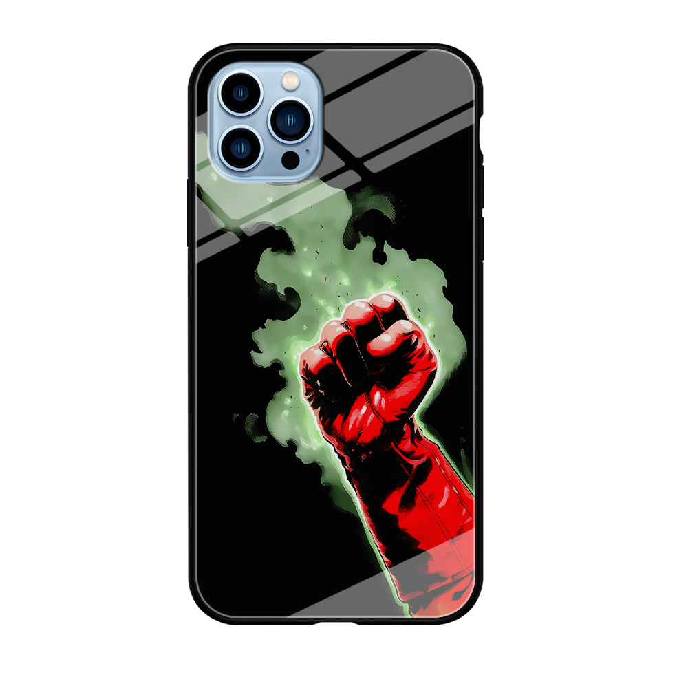 One Punch Man Saitama Punch iPhone 12 Pro Max Case-Phone Case-Tempered Glass Case-Altracase