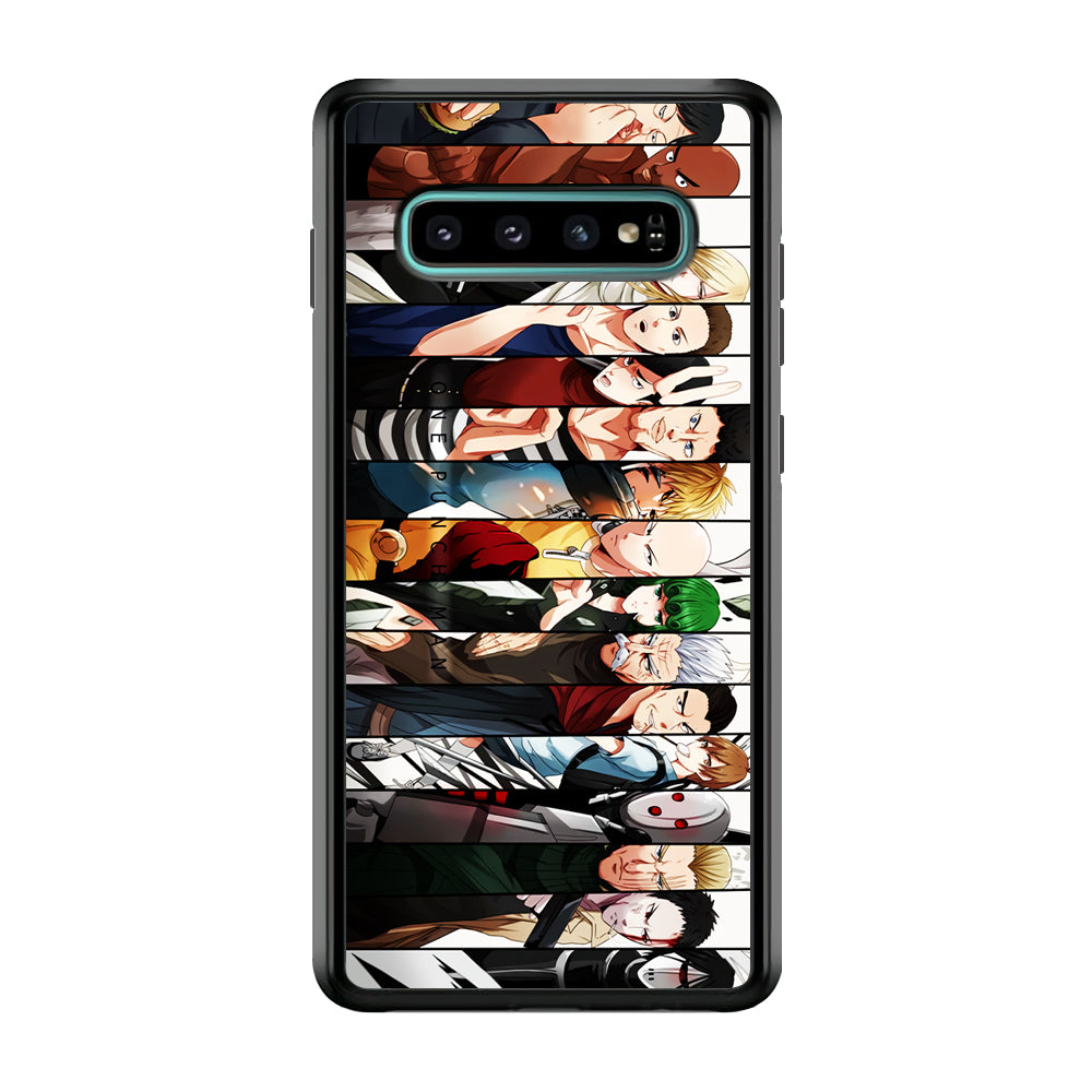 One Punch Man Saitama S-Class Samsung Galaxy S10 Case-Phone Case-Rubber Black (2D Case)-Altracase