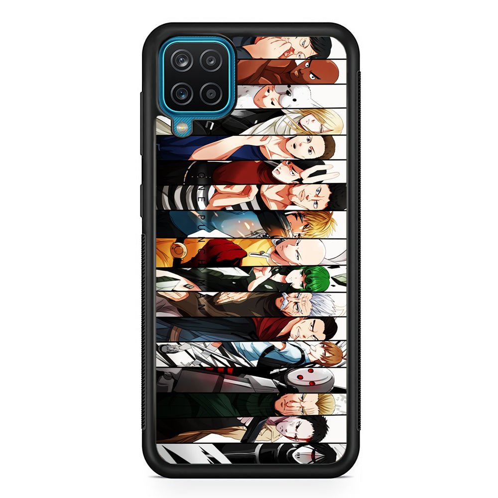 One Punch Man Saitama S-Class Samsung Galaxy A12 Case-Phone Case-Rubber Black (2D Case)-Altracase