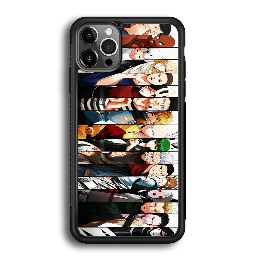 One Punch Man Saitama S-Class iPhone 12 Pro Max Case-Phone Case-Rubber Black (2D Case)-Altracase