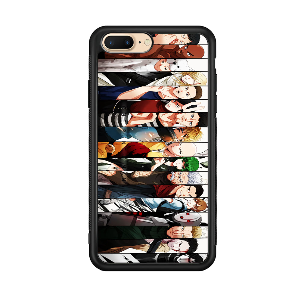 One Punch Man Saitama S-Class iPhone 8 Plus Case-Phone Case-Rubber Black (2D Case)-Altracase