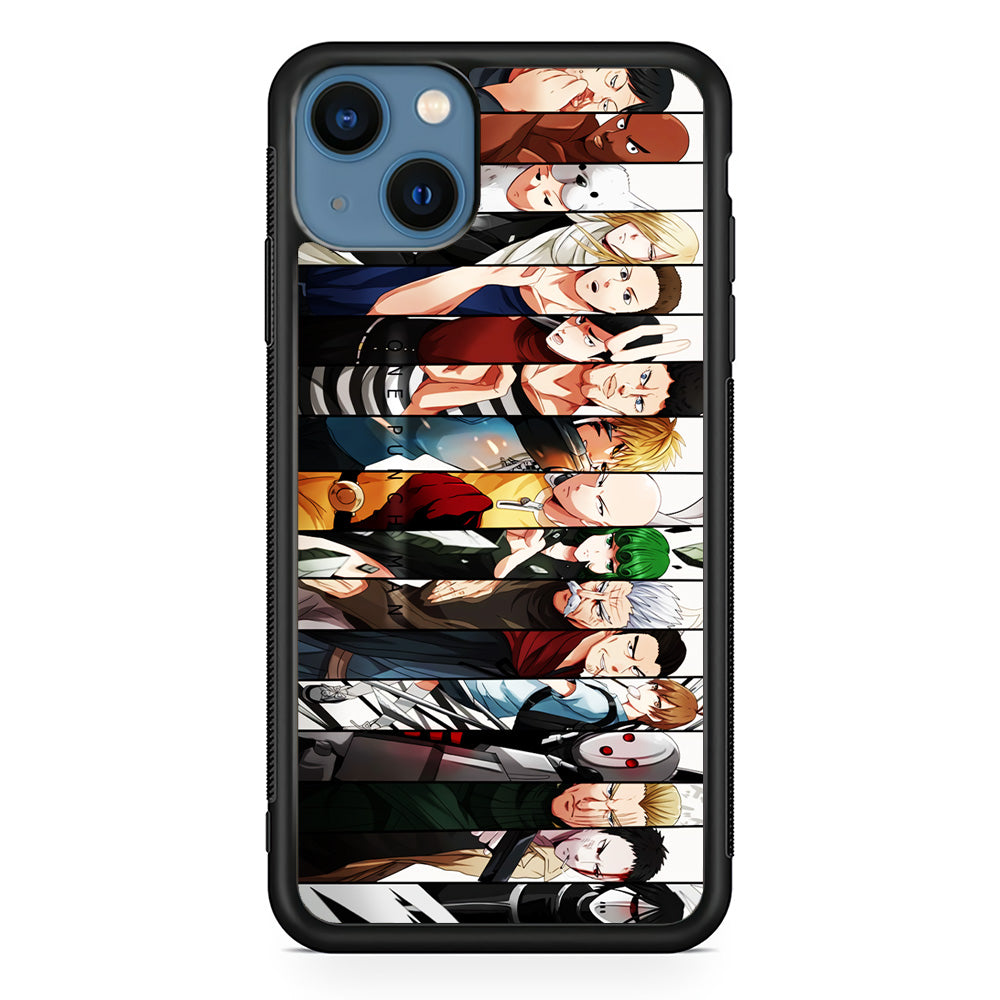 One Punch Man Saitama S-Class iPhone 13 Mini Case-Phone Case-Rubber Black (2D Case)-Altracase