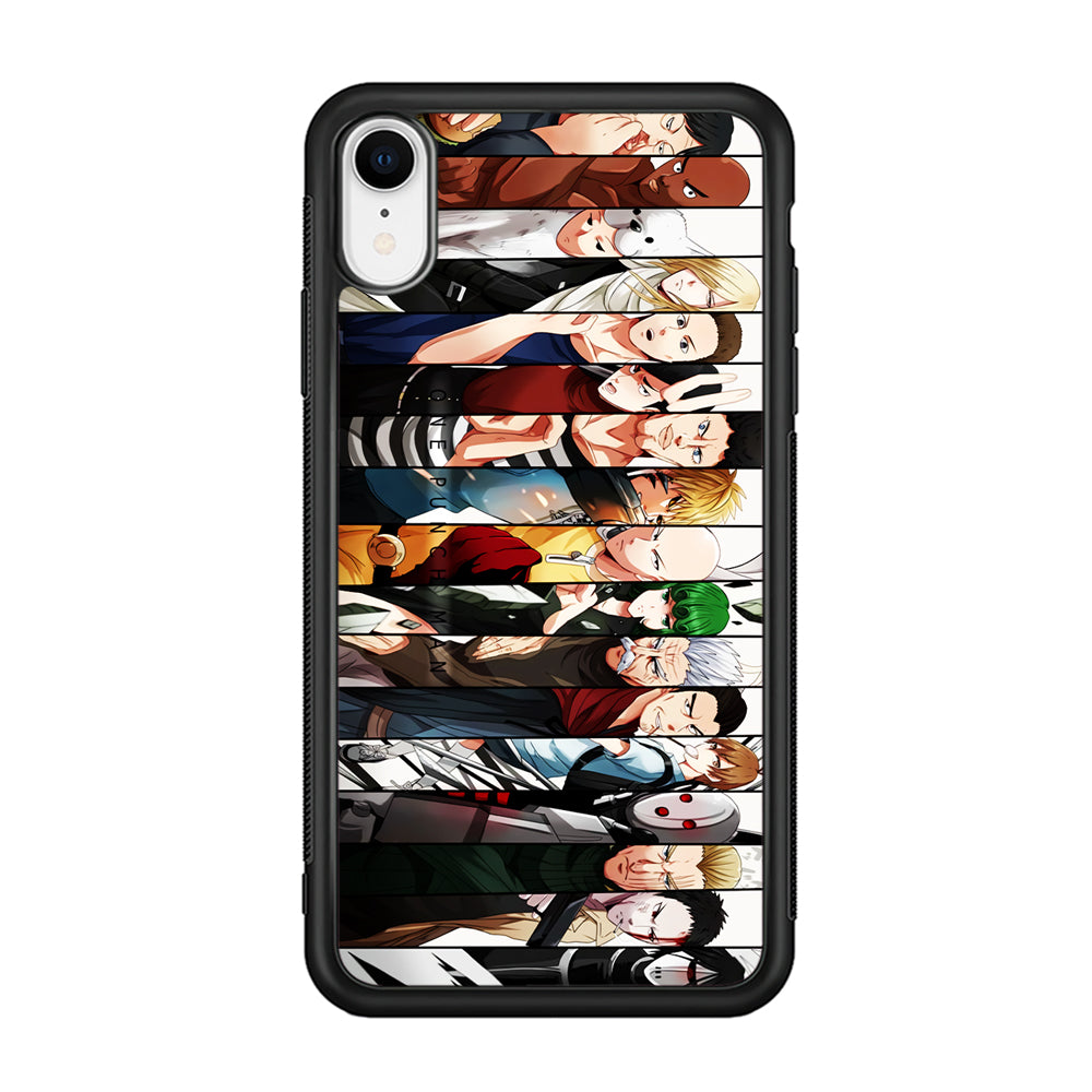 One Punch Man Saitama S-Class iPhone XR Case-Phone Case-Rubber Black (2D Case)-Altracase