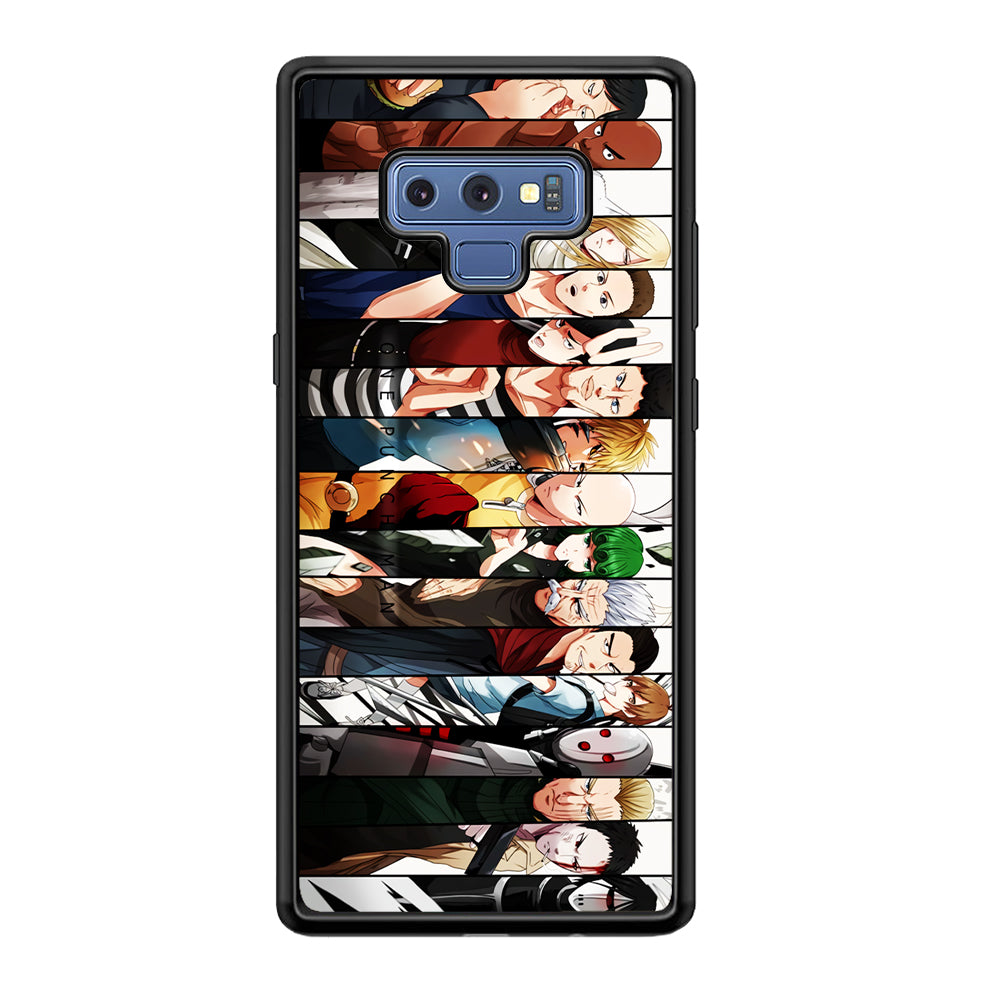 One Punch Man Saitama S-Class Samsung Galaxy Note 9 Case-Phone Case-Rubber Black (2D Case)-Altracase