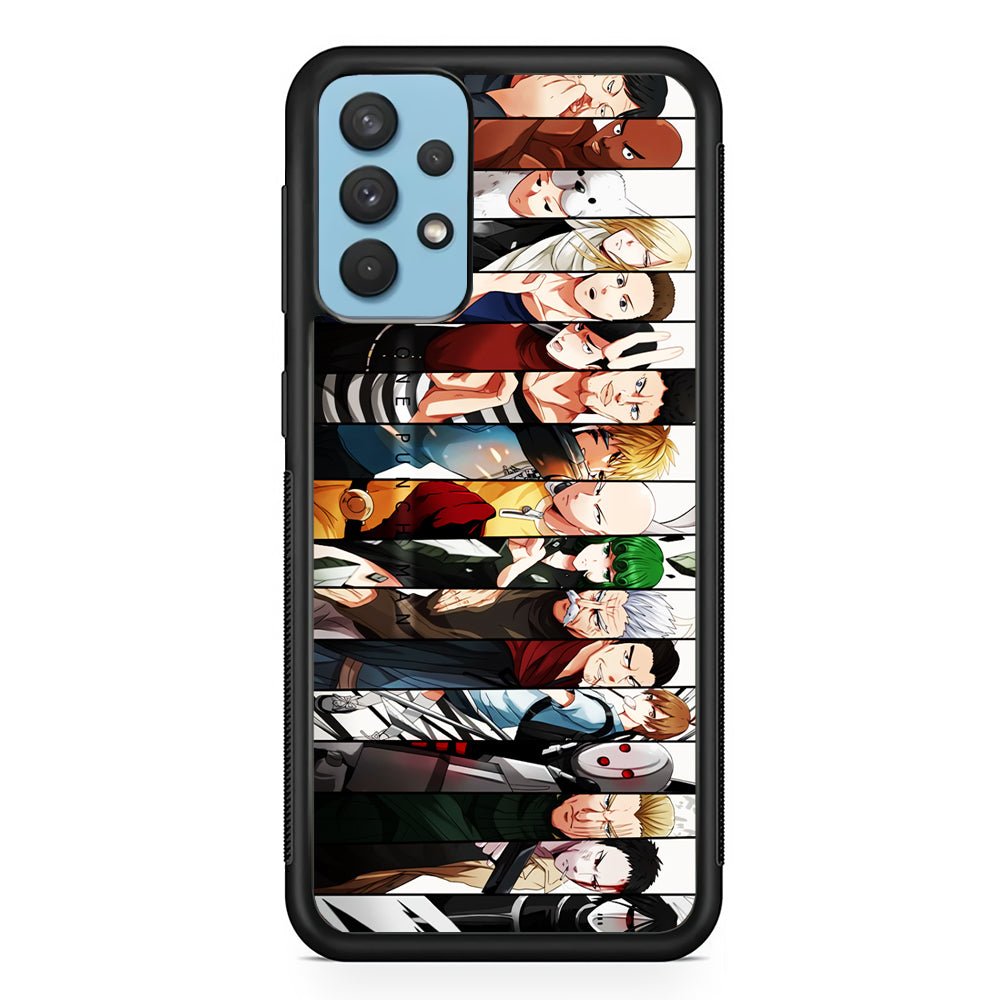 One Punch Man Saitama S-Class Samsung Galaxy A32 Case-Phone Case-Rubber Black (2D Case)-Altracase
