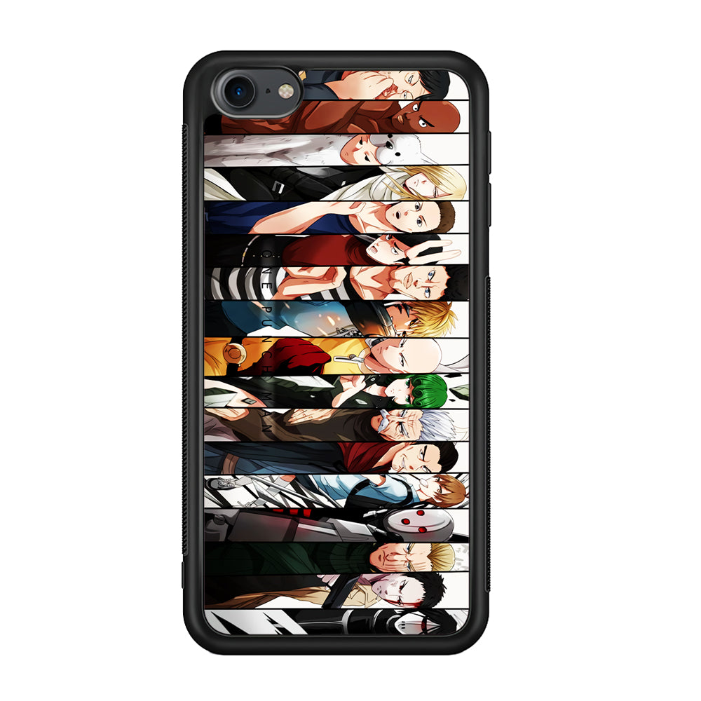 One Punch Man Saitama S-Class iPod Touch 6 Case-Phone Case-Rubber Black (2D Case)-Altracase