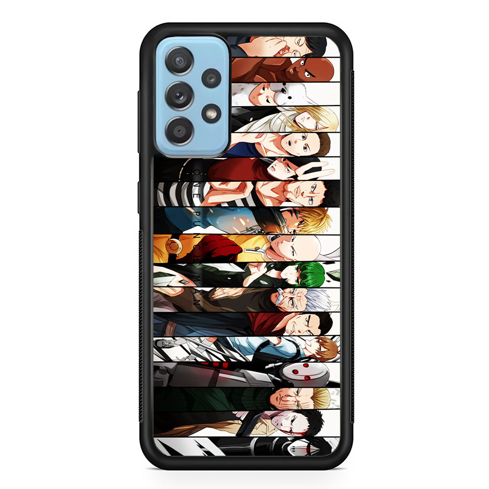 One Punch Man Saitama S-Class Samsung Galaxy A72 Case-Phone Case-Rubber Black (2D Case)-Altracase