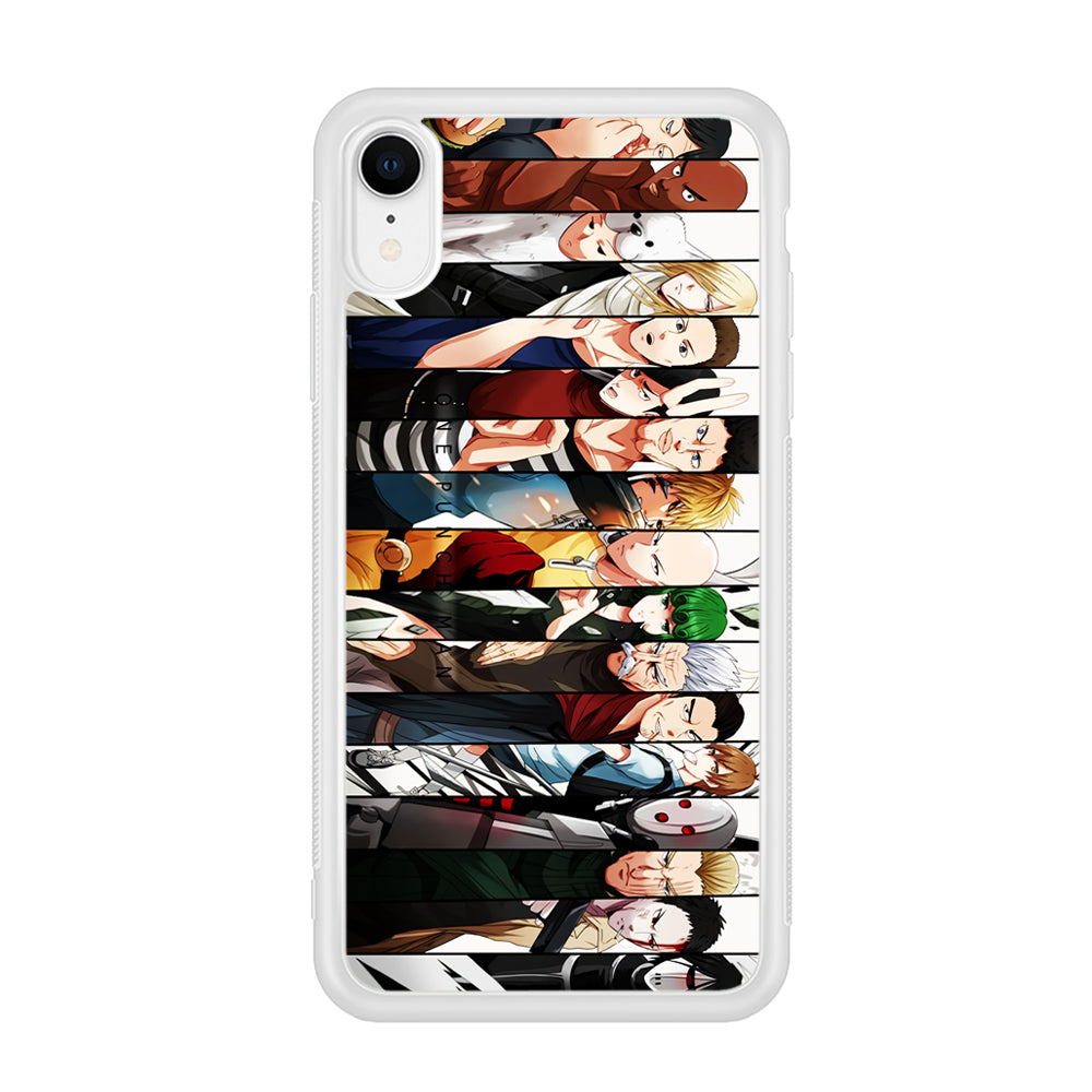 One Punch Man Saitama S-Class iPhone XR Case-Phone Case-Rubber White (2D Case)-Altracase