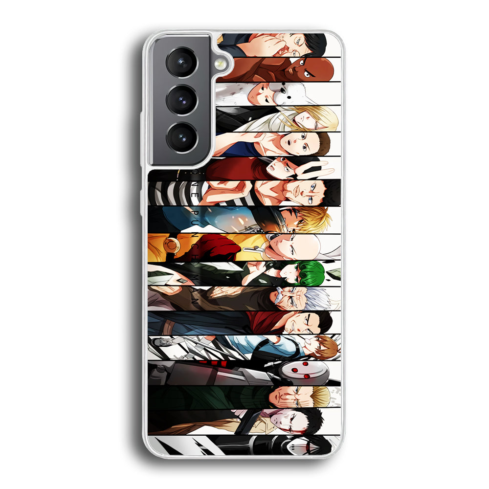 One Punch Man Saitama S-Class Samsung Galaxy S23 Case-Phone Case-Rubber White (2D Case)-Altracase