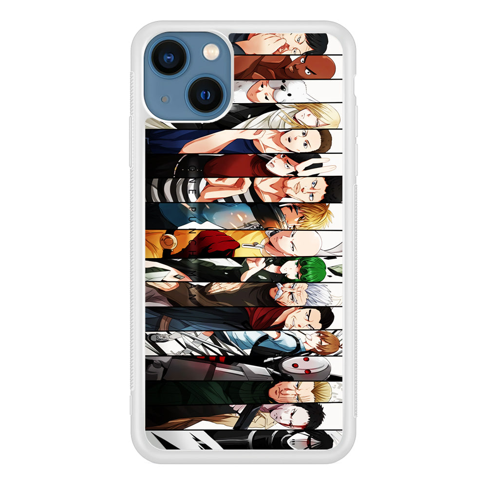 One Punch Man Saitama S-Class iPhone 13 Mini Case-Phone Case-Rubber White (2D Case)-Altracase