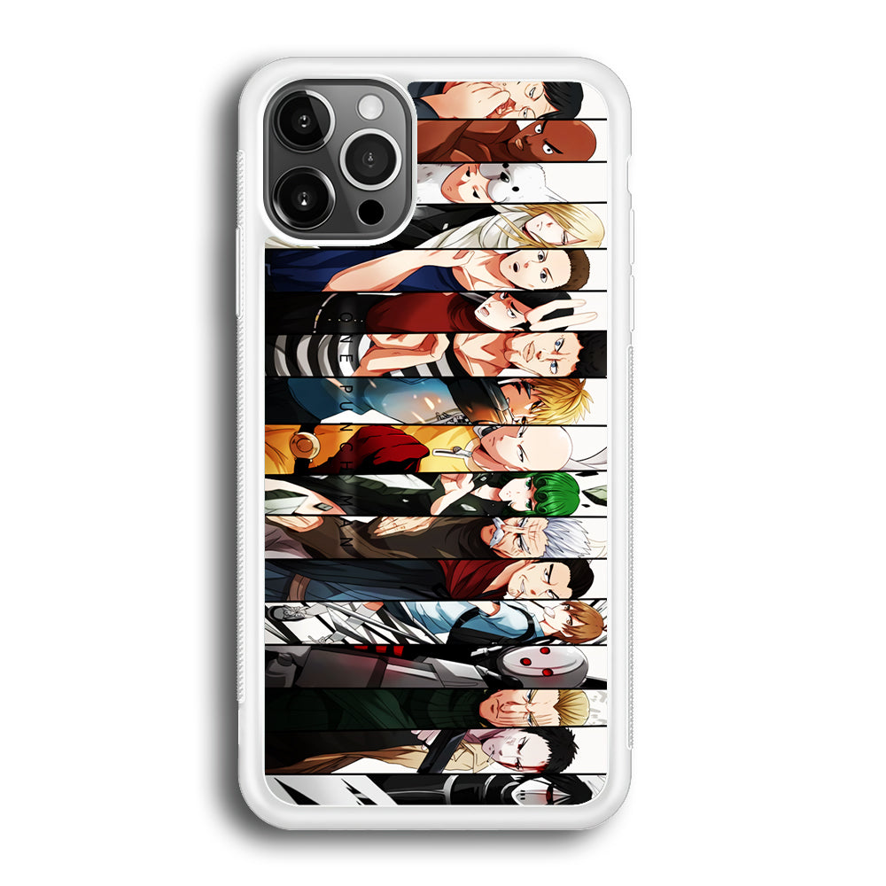 One Punch Man Saitama S-Class iPhone 12 Pro Max Case-Phone Case-Rubber White (2D Case)-Altracase