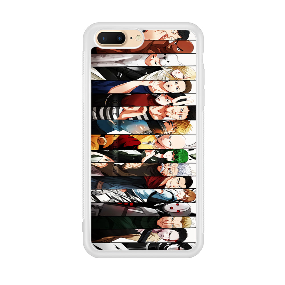 One Punch Man Saitama S-Class iPhone 8 Plus Case-Phone Case-Rubber White (2D Case)-Altracase