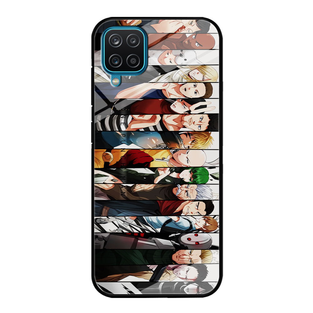 One Punch Man Saitama S-Class Samsung Galaxy A12 Case-Phone Case-Tempered Glass Case-Altracase