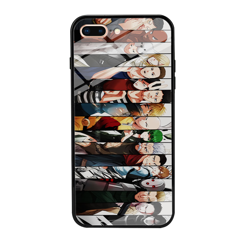 One Punch Man Saitama S-Class iPhone 8 Plus Case-Phone Case-Tempered Glass Case-Altracase