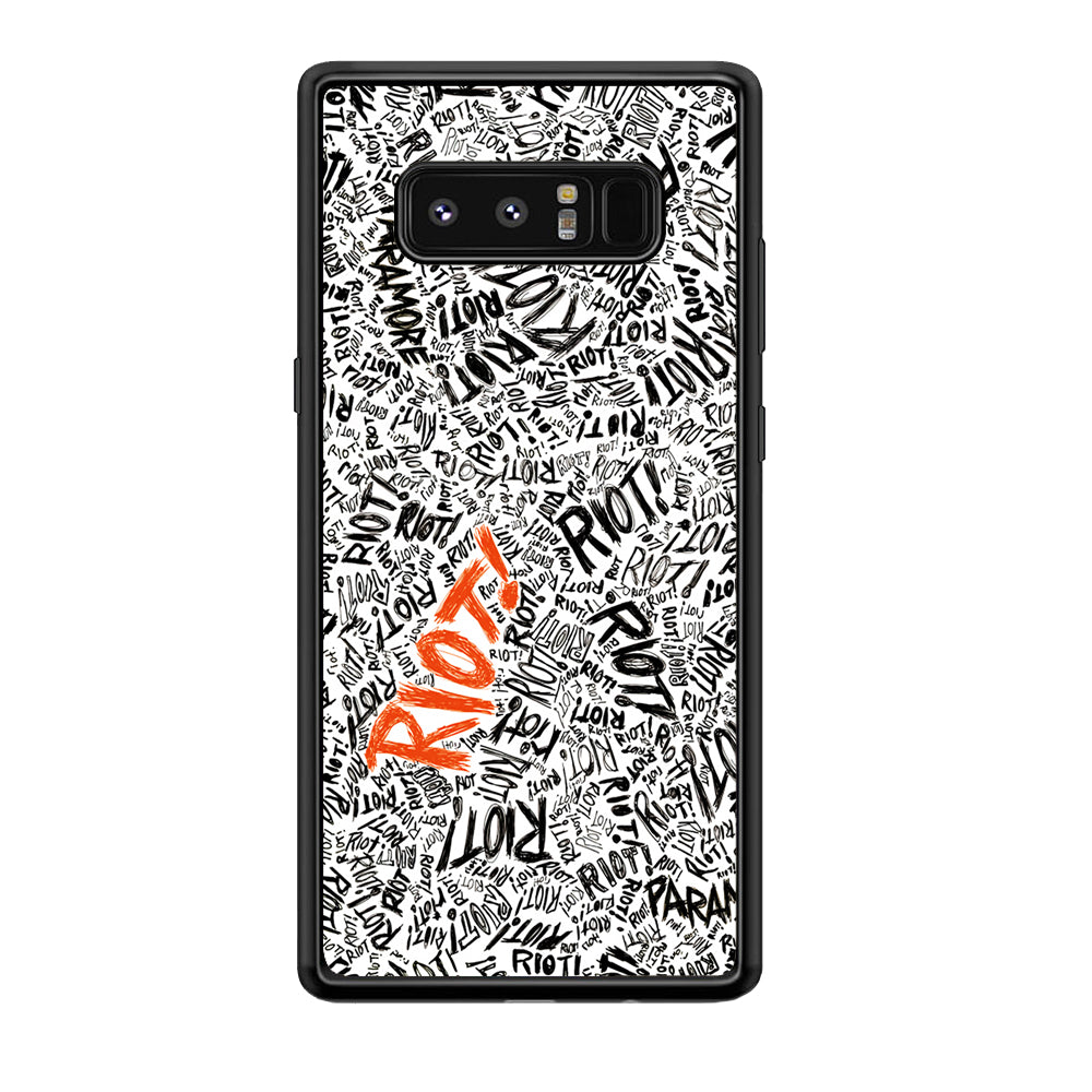 Paramore Riot Abstract Samsung Galaxy Note 8 Case-Phone Case-Rubber Black (2D Case)-Altracase