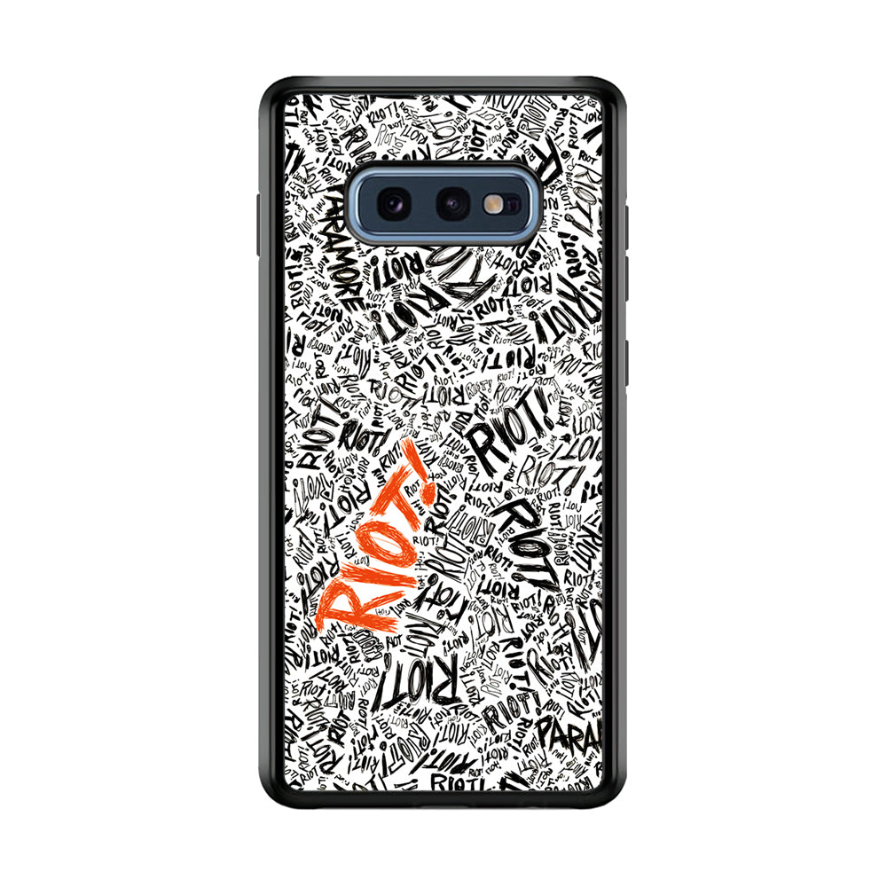 Paramore Riot Abstract Samsung Galaxy S10E Case-Phone Case-Rubber Black (2D Case)-Altracase