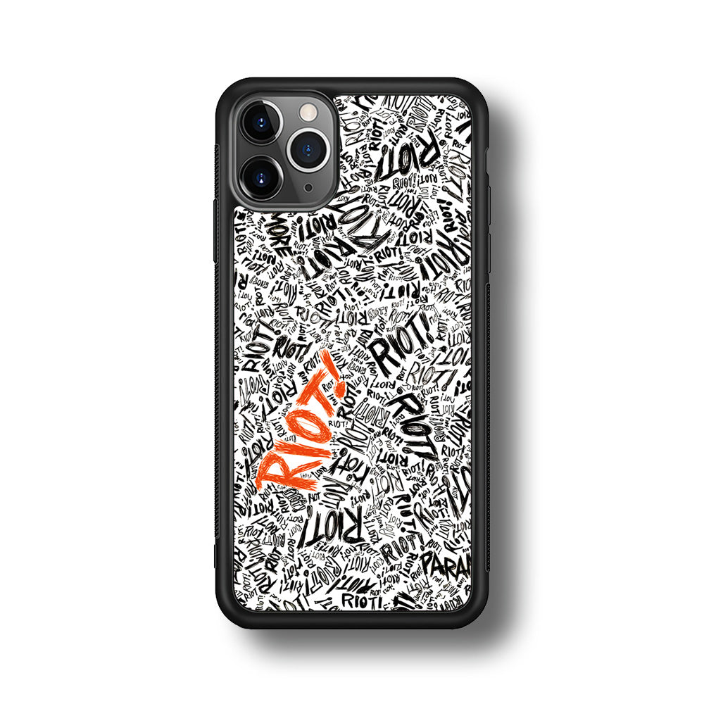 Paramore Riot Abstract iPhone 11 Pro Max Case-Phone Case-Rubber Black (2D Case)-Altracase