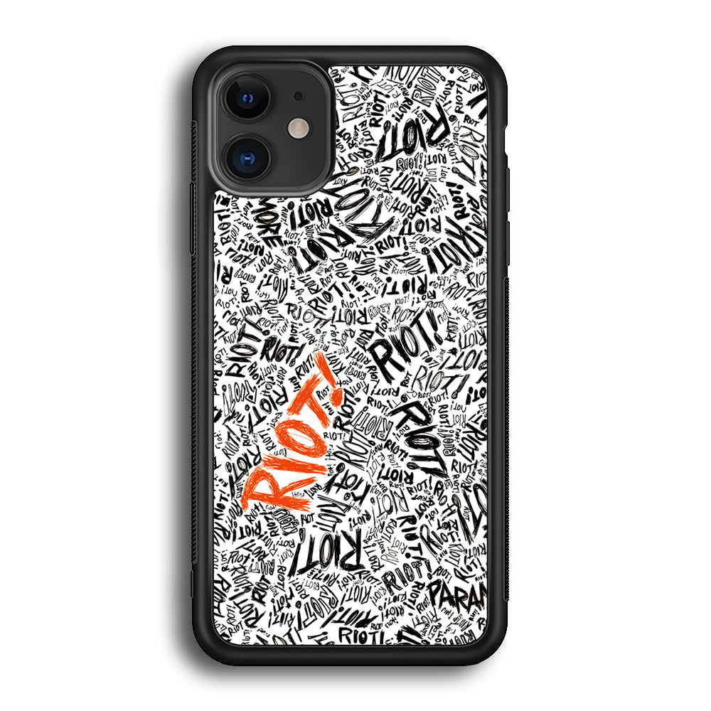 Paramore Riot Abstract iPhone 12 Mini Case-Phone Case-Rubber Black (2D Case)-Altracase
