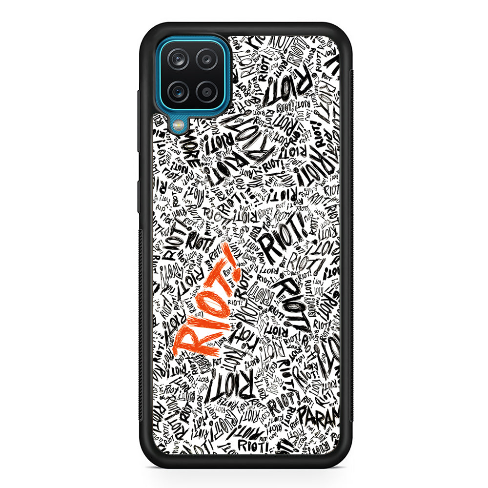 Paramore Riot Abstract Samsung Galaxy A12 Case-Phone Case-Rubber Black (2D Case)-Altracase