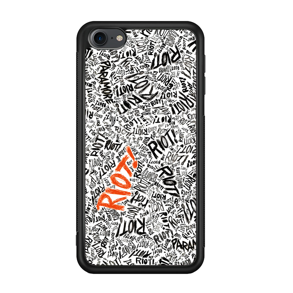 Paramore Riot Abstract iPod Touch 6 Case-Phone Case-Rubber Black (2D Case)-Altracase