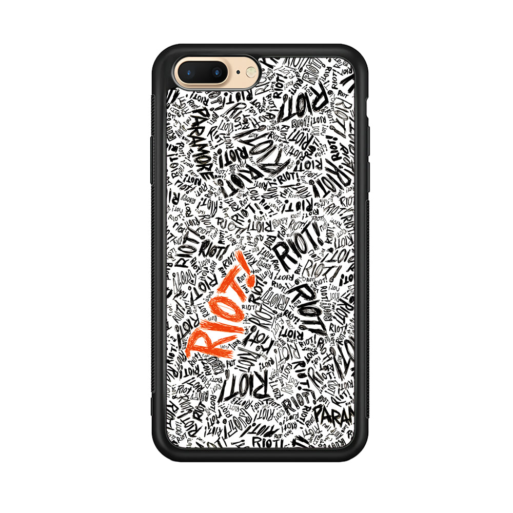 Paramore Riot Abstract iPhone 8 Plus Case-Phone Case-Rubber Black (2D Case)-Altracase